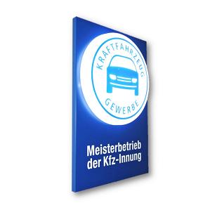 Wandschild „Meisterschild" 3D beleuchtet