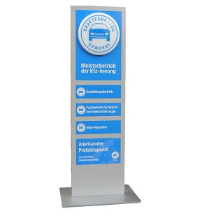 Innenpylon „Meisterschild mit Zusatzzeichen"