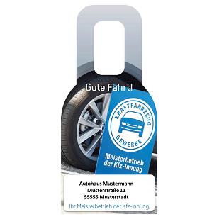 Spiegelanhänger mit Serviceterminen, individuell (500 Stück)