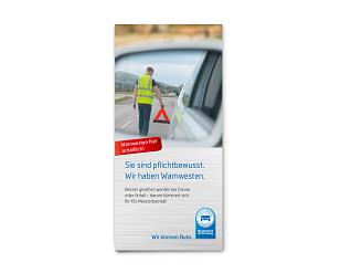Flyer 4-seitig „Sie sind pflichtbewusst.“ Warnweste