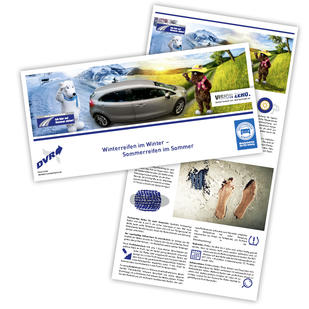 Flyer  „Sommerreifen im Sommer - Winterreifen im Winter“