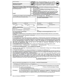 Block „Reparaturkosten-Übernahmebestätigung (RKÜB)“