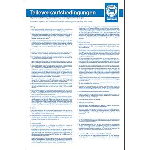 Tafel „Teileverkaufsbedingungen" für Mitglieder