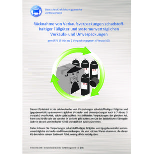 Plakat „Verpackungsgesetz" DIN A4 für Mitglieder