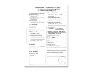 „Nachweis-Formular GSP und GAP“