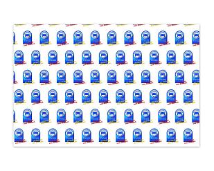 Geschenkpapier-Bogen „Meisterschild“