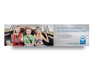 Spannbanner „Sie können cool bleiben.“