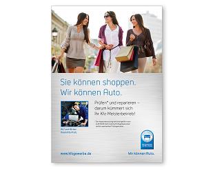 Plakat „Sie können shoppen.“