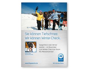 Plakat „Sie können Tiefschnee.“