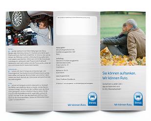 Miniaturansicht 3: Flyer „Sie können auftanken.“