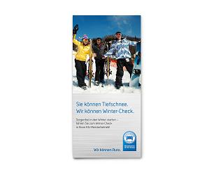 Flyer „Sie können Tiefschnee.“