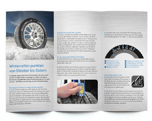 Miniaturansicht 2: Flyer „Rechtzeitig auf Winterreifen wechseln!"