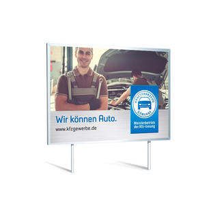 Großflächenplakat „Wir können Auto."