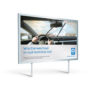 Großflächenplakat „Wischerwechsel in null-komma-nix!"