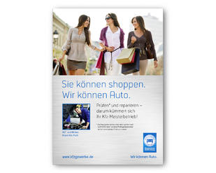 Anzeige „Sie können shoppen.“ zum Downloaden