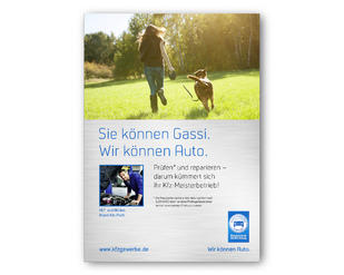 Anzeige „Sie können Gassi.“ zum Downloaden