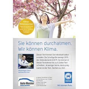 Anzeige „Sie können durchatmen." DIN A4, individualisierbar