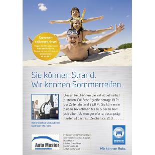 Anzeige „Sie können Strand." DIN A4, individualisierbar