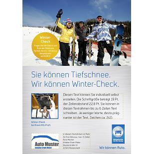 Anzeige „Sie können Tiefschnee.