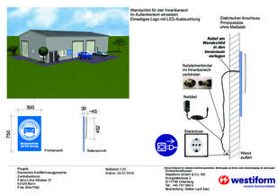 Miniaturansicht 3: Wandschild „Mitgliedsschild" 3D beleuchtet
