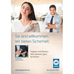 Anzeige/Plakat „Sie sind willkommen.“ DIN A4 zum Downloaden